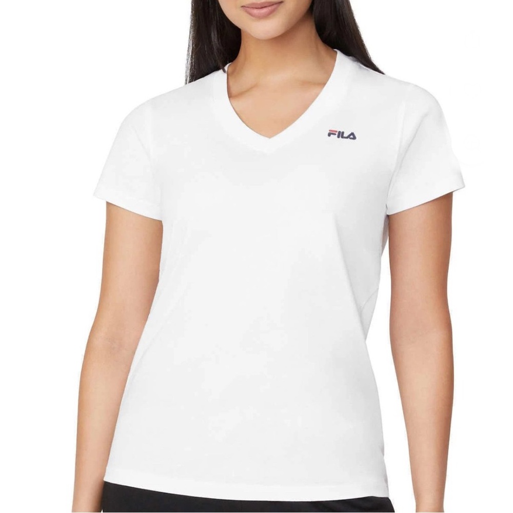 Fila White Crew Neck Tee